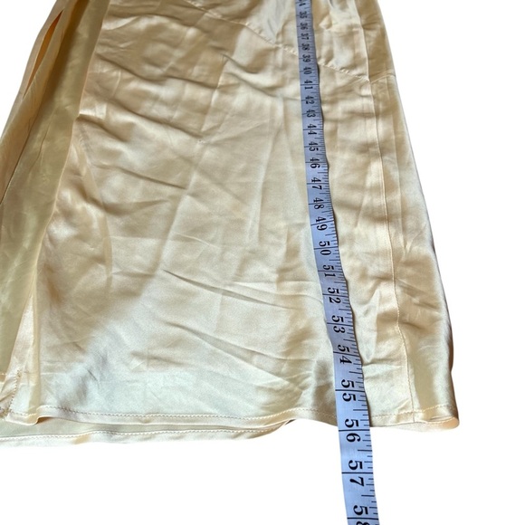 NEW Baby Boo | Misha Yellow Satin Backless Dress - Picture 3 of 8
